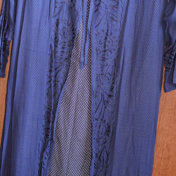 APRIL CORNELL DARK BLUE DRESS M - Picture 9 of 9